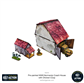 Bolt Action: Pre-Painted WWII Normandy Coach House With Chicken Coop - EN