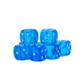 Warlord Games Dice - Sapphire D6 Dice - 15mm (8)