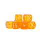 Warlord Games Dice - Amber D6 Dice - 15mm (8)