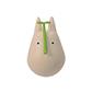 Round Bottomed Figurine Small Totoro with leaf - My Neighbor Totoro