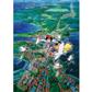 Stained glass Puzzle 500P Koriko City's Sky - Kiki's Delivery Service