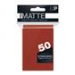 UP - Standard Sleeves - Pro-Matte - Non Glare - Red (50 Sleeves)