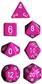 Chessex Opaque Polyhedral 7-Die Sets - Light Purple w/white