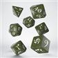 Classic RPG Olive & white Dice Set (7)