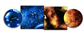 Battlefield In A Box - Gaming Mat - Ice Comets / Fiery Nebula