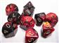 Chessex Gemini Polyhedral Ten d10 Sets - Black-Red w/gold
