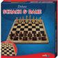 Deluxe Holz - Schach & Dame - DE