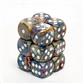 Chessex 16mm d6 with pips Dice Blocks (12 Dice) - Festive Carousel w/white