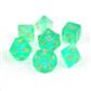 Chessex Borealis Polyhedral Light Green/gold Luminary 7-Die Set