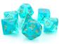 Chessex Borealis Polyhedral Teal/gold Luminary 7-Die Set