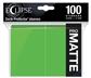 UP - Eclipse Matte Standard Sleeves: Lime Green (100 Sleeves)