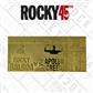 Rocky II Apollo Creed 24K Gold Plated Limited Edition Fight Ticket