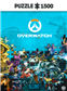 Overwatch Heroes Collage Puzzle 1500