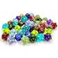 Chessex Bag of 50 Assorted loose Mini-Polyhedral d20s