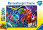 Ravensburger Kinderpuzzle - Weltall Dinos - 200pc