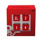 UP - Heavy Metal Red and White D6 Dice Set for Dungeons & Dragons