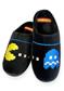 Pac-Man vs Ghost Mule Slippers Black Adult Large rubber sole (42-45)