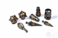 PolyHero Warrior 8 Dice Set Steel Grey