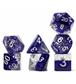 Halfsies Dice - Glitter Edition - Purple (7 Dice Set)