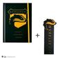 Hard Cover Notebook and Bookmark - Hufflepuff Crest