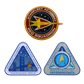 Star Trek Limited Edition Starfleet Academy Set of Three Pin Badges
