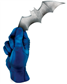 DC Hand Statues: Batman with Batarang Gotham City Grit Statue