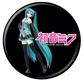 Hatsune Miku Buttons on Black 