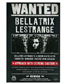 Soft cover notebook - Wanted Bellatrix Lestrange