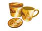 Pyramid Gift Set (Mug & Coaster in Gift Tin) - The Legend Of Zelda (Golden Triforce)