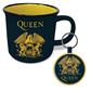 Pyramid Gift Set (Campfire Mug and Keychain) - Queen (Crest)