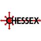Chessex - Nebula Polyhedral Black Light Special/white 7-Die Set (with bonus die)