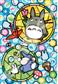 Stained glass Jigsaw Puzzle 126P Glass pearls - My Neighbor Totoro