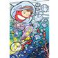 Stained glass Jigsaw Puzzle 126P Ponyo under the sea Ponyo on the Cliff by the sea