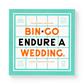 Bin-go Endure A Wedding Bingo Book - EN