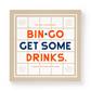 Bin-go Get A Few Drinks Bingo Book - EN